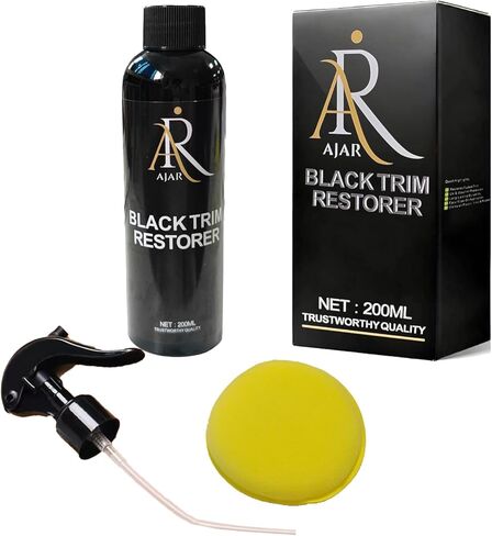 Black Trim Restorer for Cars, Plastic & Rubber Restorer Spray, Long Lasting UV Protection, Works on Bumpers, Mirrors, Tires, Lasts 8+ Months 6.7 Fl Oz in Kuwait