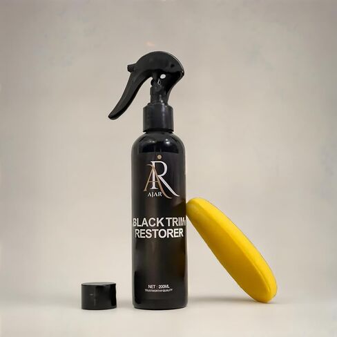 Black Trim Restorer for Cars, Plastic & Rubber Restorer Spray, Long Lasting UV Protection, Works on Bumpers, Mirrors, Tires, Lasts 8+ Months 6.7 Fl Oz in Kuwait