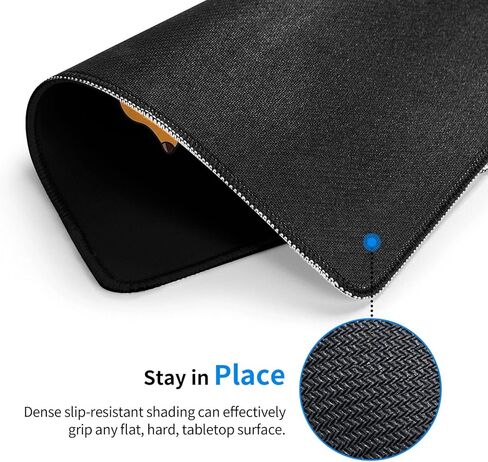 Dachshund Mouse Pad Desk Mat Cute Wiener Weenie Sausage Hot Dog Non-Slip Rubber Base Stitched Edges It's Going to Be Long Day Quote Gift for Women Office Desk Accessories in Saudi Arabia