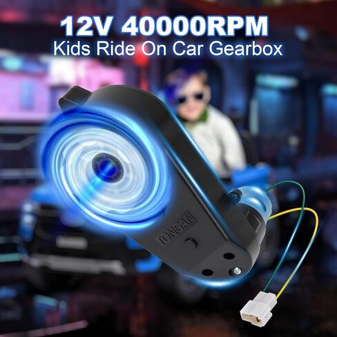 2Pcs 12V Motor Gearbox RS550 40000RPM High-Speed for Power Wheels Kids Ride on Car Motor Upgrade 12 Volt Ride-On Toys Replacement Parts with Drive Engines for Kids Cars, Motorcycles in Saudi Arabia