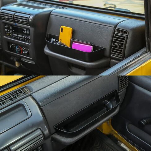 Co-Pilot Side Grab Handle Organizer Storage Box Grab Bar Tray for Jeep TJ Wrangler 1997-2006 Passenger Tray Car Interior Accessories in Saudi Arabia