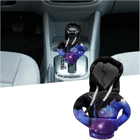 Car Gear Shift Hoodie, Mini Funny Vehicle Interior Gear Shift Knob Cover Decoration, Cute Automobile Shifter Stick Hoodie Protector Fashion Gadgets, Universal for Most Vehicles in Kuwait