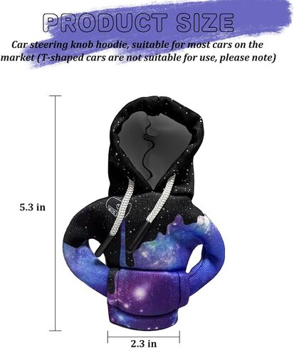 Car Gear Shift Hoodie, Mini Funny Vehicle Interior Gear Shift Knob Cover Decoration, Cute Automobile Shifter Stick Hoodie Protector Fashion Gadgets, Universal for Most Vehicles in Kuwait