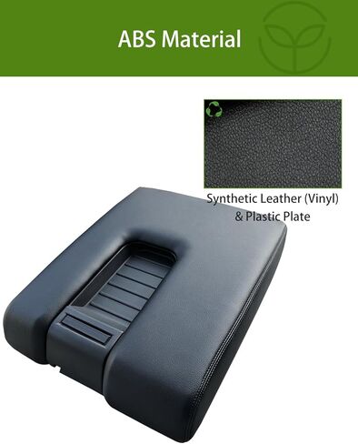 UMISHI Center Console Armrest Lid Fit for Toyota Tundra 2014 2015 2016 2017 2018 2019 2020 Leather Material (Black) in Saudi Arabia