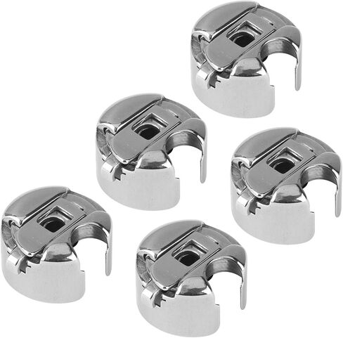 Nextpal 5-Pack Standard Industrial Bobbin Case, Bobbin Cases Compatible with Embroidery Machines Sewing Machine, Industrial Replacement Set Easy Installation in Saudi Arabia