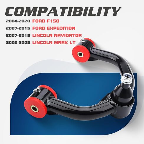 Front Upper Control Arms for 2-4" Lift 2004-2021 Ford F150, 07-15 Ford Expedition, 07-15 Lincoln Navigator, 06-08 Lincoln Mark LT, 2-4 inch Lift in Saudi Arabia