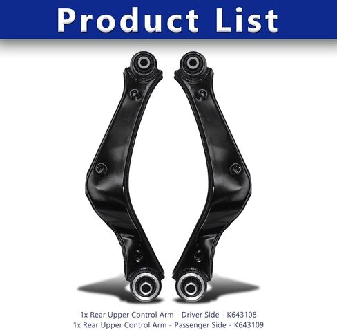 Control Arm, Replacement For Rear Upper Control Arm Compatible With 2014-2019 Chevrolet Impala 2013-2015 Malibu 2013-2017 Buick Regal 2013-2016 Lacrosse - 2 Pcs in Saudi Arabia