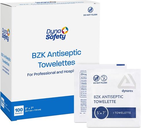 TOWELETTE BZK ANTISEPTIC BX/100 DYNAREX in Saudi Arabia