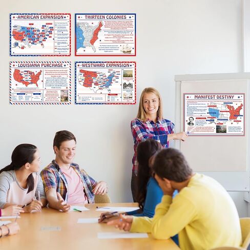 5 Pcs American Expansion in US History Poster for Classroom American History Wall Art Poster Social Studies Classroom Decoration Study Materials for Students Teachers Middle High School Wall Decor in Saudi Arabia
