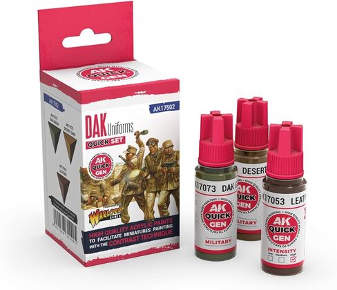 AK QUICK GEN SET AK17502 DAK UNIFORMS (3x18ml) in Kuwait