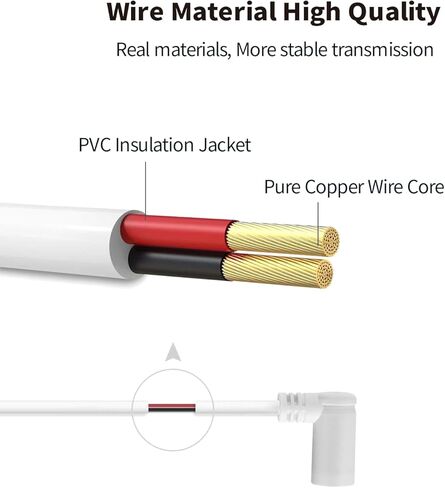 Tonton 2-Pack Barrel Plug to USB-C محول للوحة الشمسية الدائرية، DC أنثى إلى USB-C ذكر، متوافق مع Stick Up Cam Pro وSpotlight Cam Plus/Pro، أبيض in Kuwait