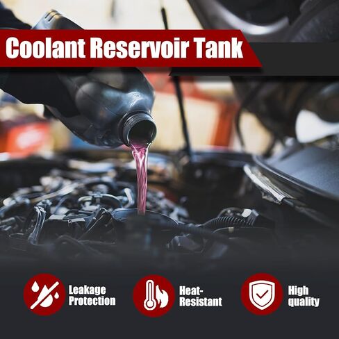 Aluminum Coolant Tank for Jeep Wrangler JL 2018-2024 & Gladiator JT 2020-2024, One-Piece Cast Aluminum, Replace 68283565AB & 68364312AA/AB/AC, Direct Fit with Cap in Saudi Arabia