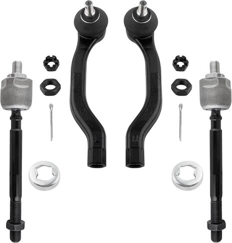 BOXI 4pcs Front Inner Outer Tie Rod Ends Fit for Honda CR-V 1997 1998 1999 2000 2001 Sport Utility 4-Door 2.0L | EV414 ES3331 ES3332 in Kuwait