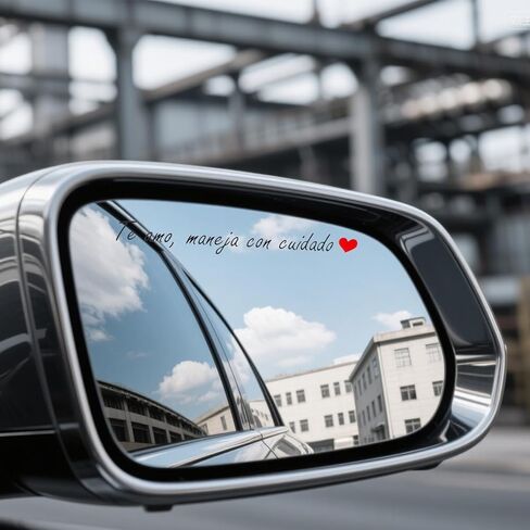 3pcs Te Amo Maneja Con Cuidado Sticker，Waterproof Spanish I Love You Drive Safe Motivational Automotive Rear View Mirror Decal for Cars Reminder Windows & Rearview Sticker Giftssgjc in Kuwait