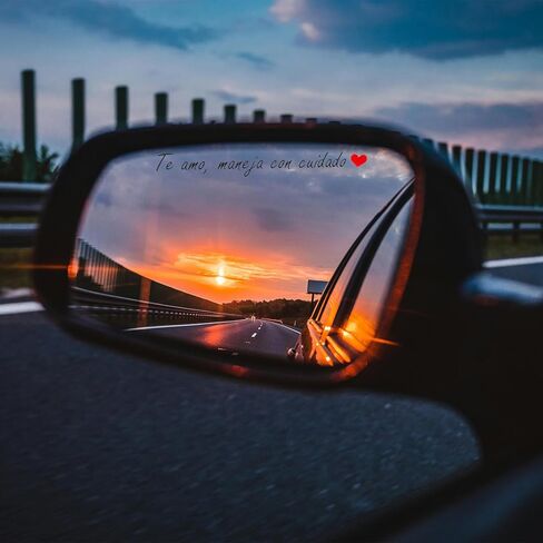 3pcs Te Amo Maneja Con Cuidado Sticker，Waterproof Spanish I Love You Drive Safe Motivational Automotive Rear View Mirror Decal for Cars Reminder Windows & Rearview Sticker Giftssgjc in Kuwait