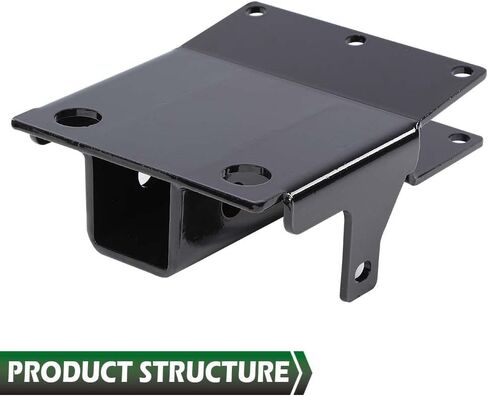 GRAND ORANGE Rear Trailer Hitch Kit for 2" Receiver Compatible with Kawasaki Mule 600 610 2007-2016, Fit Kawasaki Mule SX 2017-2023 Iron Black Rear Trailer Tow Hitch Receiver Plate Kit in Kuwait