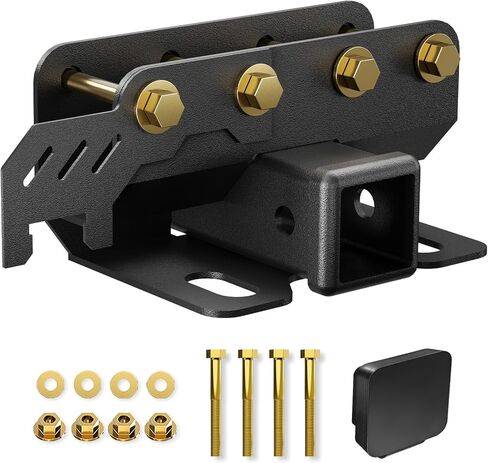 for Bronco Tow Hitch 2 Inch Rear Bumper Towing Trailer Kit Compatible with 2021-2026 Ford Bronco 2 & 4 Doors (Excluding Bronco Sport), Hitch Receiver with Cover Towing Hook Combo in Kuwait