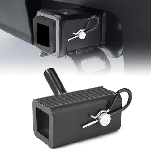 2" to 1-1/4" Hitch Receiver Reducer Sleeve with Hitch Pin & Clip - 2 Inch to 1.25 Inch Tow Hitch Adapter Plug-in Converter for Car in Saudi Arabia