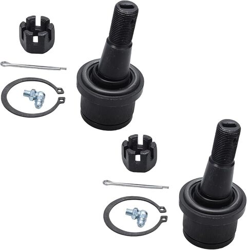 محور ديترويت - طقم تعليق أمامي 4WD 11 قطعة لـ 00-02 دودج رام 2500 3500، 4 مفاصل كروية سفلية علوية، 4 قضبان ربط داخلية وخارجية، 2 أكمام قابلة للتعديل، 1 شريط مسار 2000 2001 2002 استبدال in Kuwait