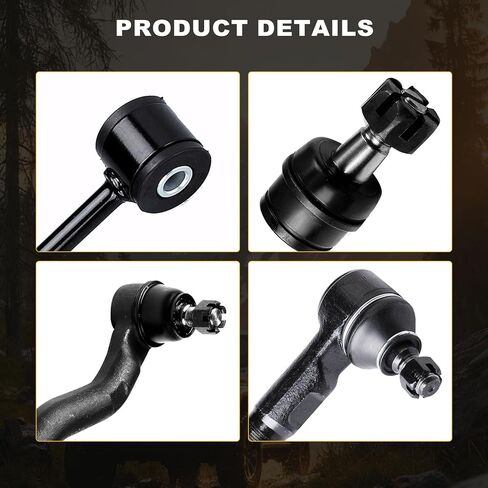 ASAPE Front Ball Joint Tie Rod End 12PCS Suspension Kit Fit 2007-2011 for Jeep Wrangler 2012-2016 for Jeep Wrangler in Kuwait