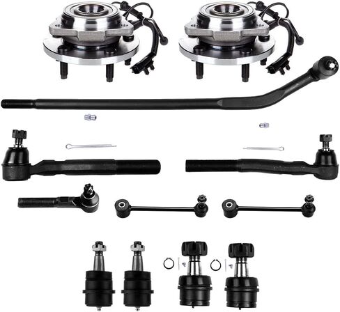 ASAPE Front Ball Joint Tie Rod End 12PCS Suspension Kit Fit 2007-2011 for Jeep Wrangler 2012-2016 for Jeep Wrangler in Kuwait