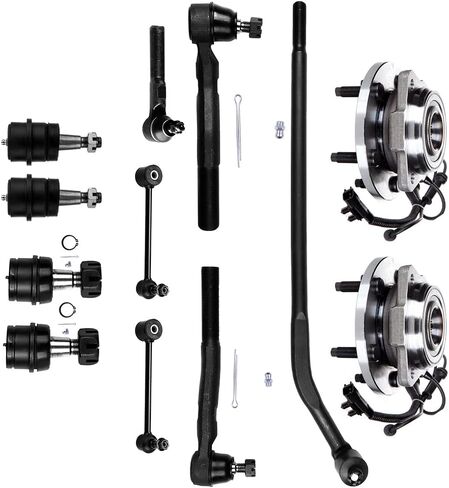 ASAPE Front Ball Joint Tie Rod End 12PCS Suspension Kit Fit 2007-2011 for Jeep Wrangler 2012-2016 for Jeep Wrangler in Kuwait