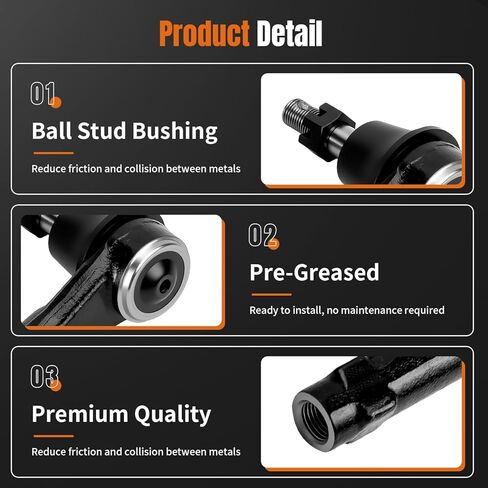 LCWRGS Front Outer Tie Rod Ends Fits for 1999-2006 Chevy Silverado 1500/2500, Tahoe, Suburban 1500/2500, Avalanche 1500, GMC Sierra 1500/2500, Yukon XL 1500/2500, Cadillac Escalade ESV EXT in Kuwait