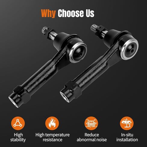 LCWRGS Front Outer Tie Rod Ends Fits for 1999-2006 Chevy Silverado 1500/2500, Tahoe, Suburban 1500/2500, Avalanche 1500, GMC Sierra 1500/2500, Yukon XL 1500/2500, Cadillac Escalade ESV EXT in Kuwait