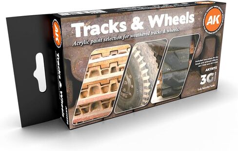 AK Interactive 3G Tracks And Wheels - Plastic Modelling Paints & Accessories, Item # AK-11672 in Kuwait