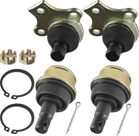 Caltric 4 Upper Lower Ball Joints Compatible With Can-am Outlander Max 800 800R EFI 4X4 2006 2007 2008 2009 2010 2011 2012 in Kuwait
