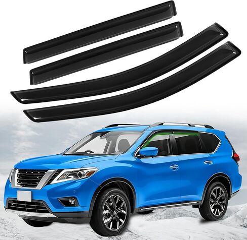 Window Visors Rain Guards for 2022-2026 Nissan Pathfinder Accessories Taped on Windshield Guard Out Channel Windows Deflector Sun Visor 4PCS (Fit for 22-26) in Saudi Arabia