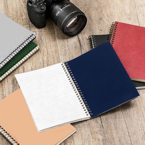 Retainbre 12 Pack Small Spiral Notebook College Ruled 8.26x5.50 Inches Spiral Journal with 120 Lined Pages Kraft Cover A5 Notebooks for Work Office School Students Note Taking in Saudi Arabia