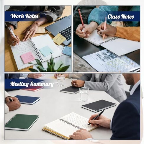 Retainbre 12 Pack Small Spiral Notebook College Ruled 8.26x5.50 Inches Spiral Journal with 120 Lined Pages Kraft Cover A5 Notebooks for Work Office School Students Note Taking in Saudi Arabia