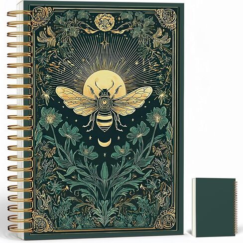 Notebook Journal for Women - A5 Spiral Notebook with Ghost in forest Design, Vintage Dark Romantic Ghost Wildflowers, Gothic Office & School Supplies, Unique Gifts for Women Birthday, Christmas (White-Ghost) in Saudi Arabia