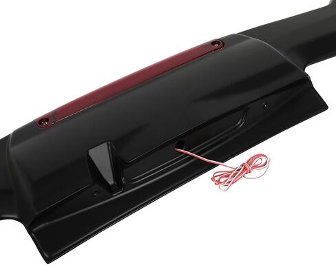 جناح سبويلر لنافذة السقف الخلفي مع ضوء الفرامل الثالث ABS أسود غير لامع لاستبدال Honda Fit 2014-2019 in Kuwait
