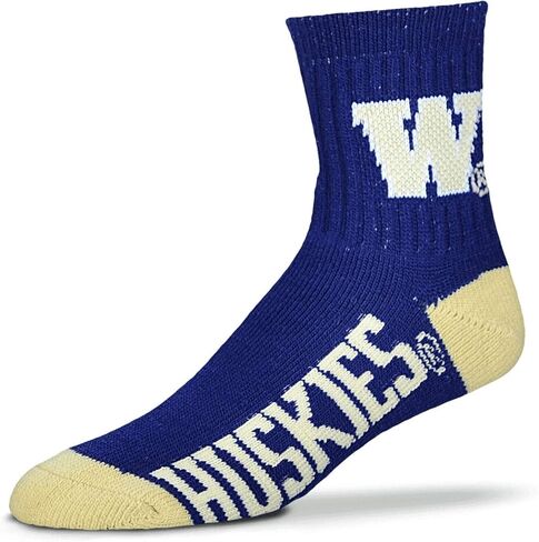 For Bare Feet NCAA South Carolina Fighting Gamecocks Men's Team Quarter Socks, Large in Saudi Arabia