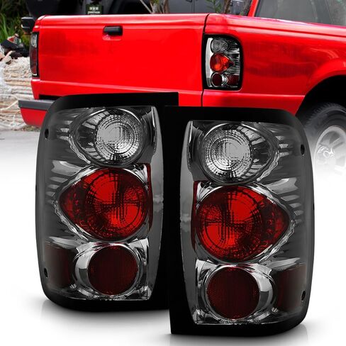 ACANII - لـ 1998-2000 Ford Ranger Pickup عدسات مدخنة مصابيح خلفية مجموعة مصابيح زوج بديل للسائق وجانب الركاب in Kuwait