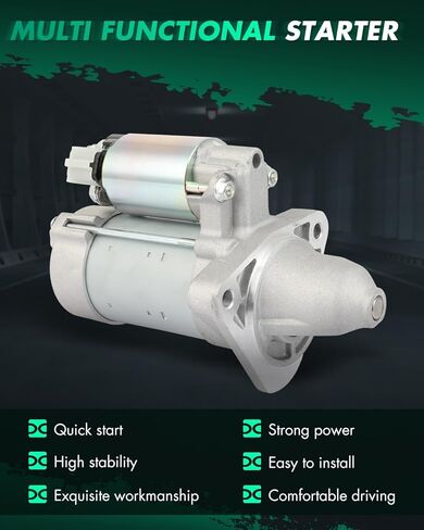 SCITOO Starter متوافق مع Buick Envision 2016-2020 L4 2.0L، لـ Buick Envision 2017-2018 L4 2.5L، لـ Buick Envision 2020 L4 2.5L محرك بدء المحرك 19259 in Kuwait