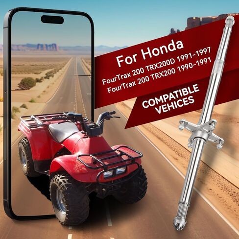 محور العجلة الخلفية والصواميل لهوندا FourTrax 200 TRX200D 1991-1997 TRX200 1990-1991 42310-HF1-670 42310-HF1-680 in Kuwait