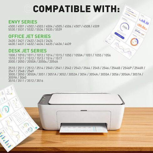 خراطيش حبر 61XL لطابعات HP 5530 4500 معاد تصنيعها لحبر HP 61، 61 XL لحزمة التحرير والسرد لخرطوشة الحبر HP 61 لـ Envy 5300 4500 4501 Desk Jet 1000 1010 2540 Office Jet 2620 4630 4635، عبوتان in Kuwait