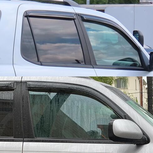 Outside Mount Style Rain Guards Compatible with Toyota Sequoia 2001-2007 4Pcs Smoke Tinted Side Window Visors Deflectors in Saudi Arabia