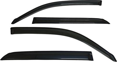 Outside Mount Style Rain Guards Compatible with Toyota Sequoia 2001-2007 4Pcs Smoke Tinted Side Window Visors Deflectors in Saudi Arabia