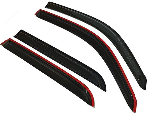 Outside Mount Style Rain Guards Compatible with Toyota Sequoia 2001-2007 4Pcs Smoke Tinted Side Window Visors Deflectors in Saudi Arabia