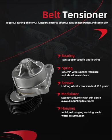Fordnova Belt Tensioner Idler Pulley Drive Component Kit Fit for 2.0L Ford Focus 2007-2011, Transit Connect 2010-2013 in Saudi Arabia