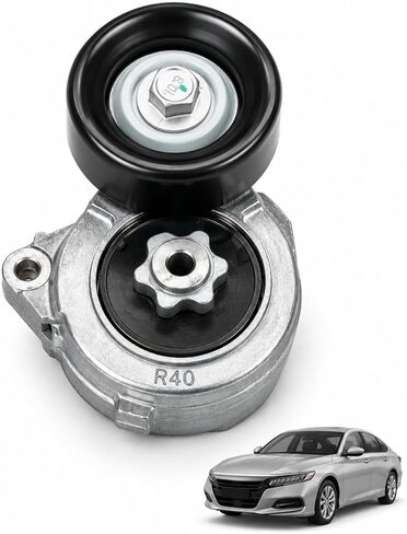39073 Belt Tensioner Assembly with Pulley (for 2.4L 2354cc) Compatible with Honda Accord 2008-2012, Crosstour 2012-2015, for Acura TSX 2009-2014 Replace #31170R40A01 31170R40A02 31170RLFJ01 in Saudi Arabia