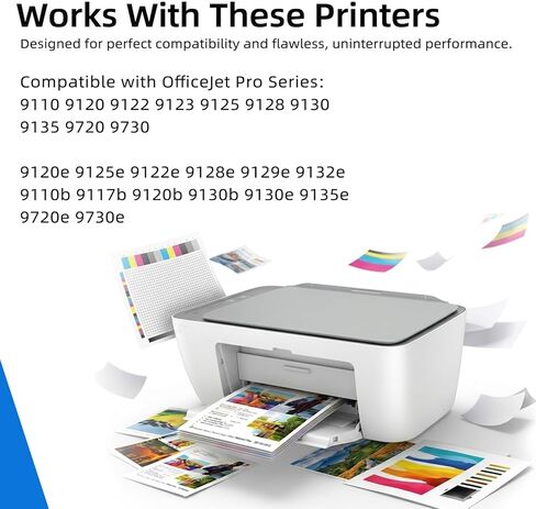 خراطيش حبر 936XL بديلة لحزمة خرطوشة الحبر HP 936 936e 936 XL المتوافقة مع OfficeJet Pro 9110 9120 9125 9130 9135 9735 9720 9730 9120e 9125e (أسود سماوي أرجواني أصفر، 4 عبوات) in Kuwait