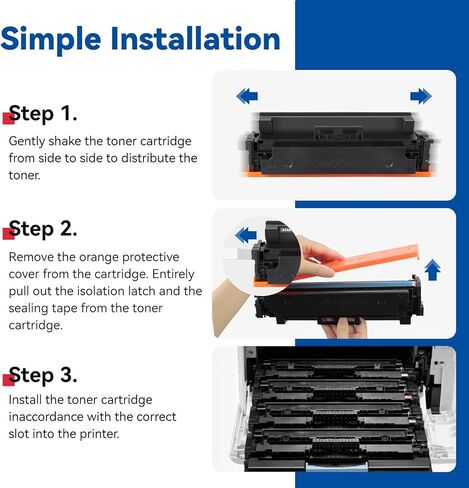 414A Toner Cartridges 4 Pack Compatible Replacement for HP Color Pro MFP M479fdw M479fdn M479dw M454dw M454dn M455dn M480f Printer M479 M454 Series | W2020A W2021A W2022A W2023A in Saudi Arabia