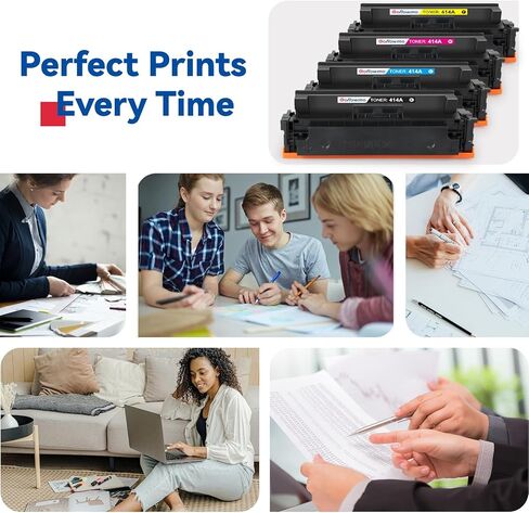414A Toner Cartridges 4 Pack Compatible Replacement for HP Color Pro MFP M479fdw M479fdn M479dw M454dw M454dn M455dn M480f Printer M479 M454 Series | W2020A W2021A W2022A W2023A in Saudi Arabia