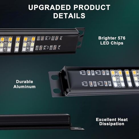 شريط إضاءة للباب الخلفي - قطعتان من شريط LED بإطار من الألومنيوم مقاس 28 بوصة مع فرامل حمراء، دوران أصفر، مصابيح عكسية بيضاء، شريط إضاءة LED للباب الخلفي ثلاثي الصف مقاوم للماء للشاحنات وسيارات الدفع الرباعي والشاحنات الصغيرة in Kuwait
