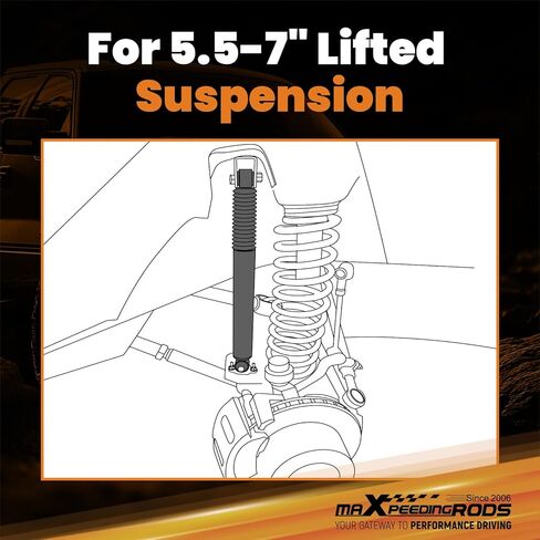 maXpeedingrods Fit 5.5-7" Lift Front Shocks for Ram 2500 3500 4WD 2003-2025, G1 Version in Kuwait